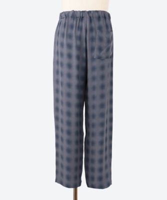 パンツ　ＢＬＵＲＲＥＤ　ＯＭＢＲＥ　ＰＬＡＩＤ　ＯＰＥＮ　ＥＡＳＹ　ＰＡＮＴＳ　２５Ｓ―８―ＹＫ２５ＳＳ０９４７Ｐ