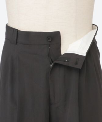 パンツ　ＷＯＯＬ　ＴＲＯＰＩＣＡＬ　３ＰＬＥＡＴＥＤ　ＷＩＤＥ―ＬＥＧ　ＴＲＯＵＳＥＲＳ　２５Ｓ―１８―ＹＫ２５ＳＳ０８９８Ｐ