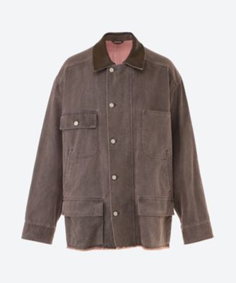 ＜YOKE (Men)＞ジャケット　ＣＯＴＴＯＮ　ＣＵＴ―ＯＦＦ　ＣＯＶＥＲＡＬＬ　ＪＡＣＫＥＴ　２５Ｓ―２３―ＹＫ２５ＳＳ０９２５Ｂ