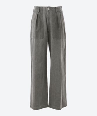 ＜YOKE (Men)＞パンツ　ＣＯＴＴＯＮ　１ＴＵＣＫ　ＷＩＤＥ―ＬＥＧ　ＢＡＫＥＲ　ＰＡＮＴＳ　２５Ｓ―２４―ＹＫ２５ＳＳ０９２６Ｐ