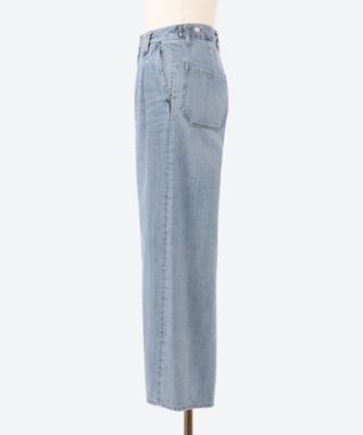 デニムパンツ　ＢＬＥＡＣＨＥＤ　ＤＥＮＩＭ　ＷＩＤＥ―ＬＥＧ　ＢＵＧＧＹ　ＰＡＮＴＳ　２５Ｓ―２５―ＹＫ２５ＳＳ０９２９Ｐ―Ｂ