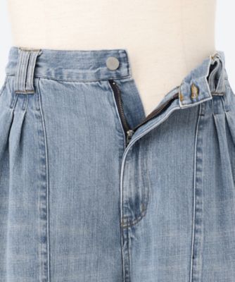 デニムパンツ　ＢＬＥＡＣＨＥＤ　ＤＥＮＩＭ　ＷＩＤＥ―ＬＥＧ　ＢＵＧＧＹ　ＰＡＮＴＳ　２５Ｓ―２５―ＹＫ２５ＳＳ０９２９Ｐ―Ｂ
