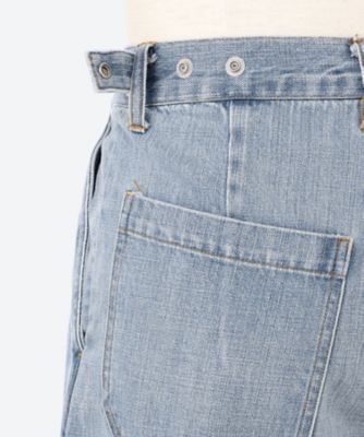 デニムパンツ　ＢＬＥＡＣＨＥＤ　ＤＥＮＩＭ　ＷＩＤＥ―ＬＥＧ　ＢＵＧＧＹ　ＰＡＮＴＳ　２５Ｓ―２５―ＹＫ２５ＳＳ０９２９Ｐ―Ｂ