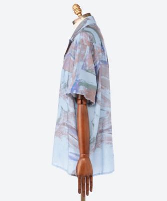 シャツ　ＦＬＯＷＥＲ　ＰＲＩＮＴＥＤ　ＯＰＥＮ　ＣＯＬＬＡＲ　ＳＨＩＲＴ　２５Ｓ―２８―ＹＫ２５ＳＳ０９３５ＳＨ