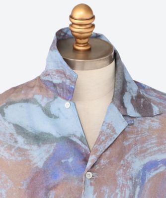 シャツ　ＦＬＯＷＥＲ　ＰＲＩＮＴＥＤ　ＯＰＥＮ　ＣＯＬＬＡＲ　ＳＨＩＲＴ　２５Ｓ―２８―ＹＫ２５ＳＳ０９３５ＳＨ