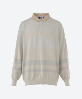 ＜THE NORTH FACE PURPLE LABEL (Men)＞長袖Ｔシャツ　Ｆｉｅｌｄ　Ｋｎｉｔ　Ｒｕｇｂｙ　Ｓｈｉｒｔ　２５Ｓ―４８―Ｎ２５ＳＪ０２５