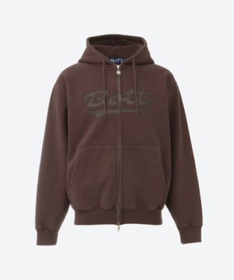 ＜BoTT (Men)＞パーカ　２５Ｓ－９－Ｗａｓｈｅｄ　Ｓｃｒｉｐｔ　Ｌｏｇｏ　Ｚｉｐ　Ｈｏｏｄｉｅ