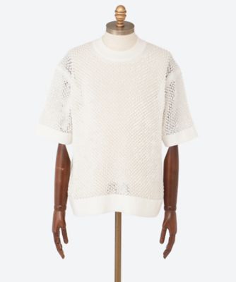 Ｔシャツ　ＴＣ　ＬＡＴＴＩＣＥ　ＳＨＯＲＴ　ＳＬＥＥＶＥ　ＴＯＰ　２５Ｓ－２２－ＣＦ００９ＫＮ１１１