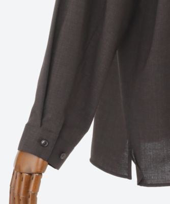 シャツ　Ｗａｓｈｅｄ　Ｗｏｏｌ　Ｖｏｉｌｅ　Ｍｉｌｉｔａｒｙ　Ｓｈｉｒｔ　２５Ｓ－２－ＢＨＳ２５Ｓ００６ＷＶ