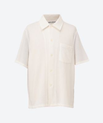 ＜OUR LEGACY (Men)＞シャツ　ＢＯＸ　ＳＨＩＲＴ　ＳＨＯＲＴＳＬＥＥＶＥ　２５Ｓ－４－Ｍ２２０２ＢＯ