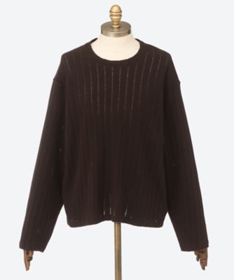＜mfpen(Men)＞ニットトップス　ＬＳ　Ｒｏｕｎｄ　Ｎｅｃｋ　２５Ｓ－１２－Ｍ１２５－０４９
