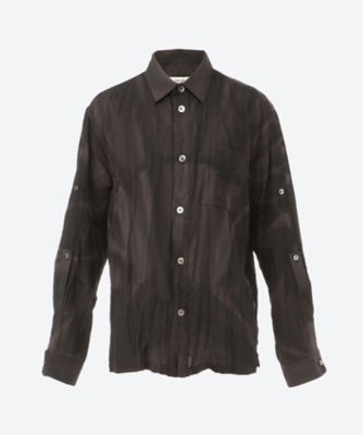 JiyongKim（Men）/ジヨンキム シャツ　ＳＵＮ－ＢＬＥＡＣＨＥＤ　ＷＲＩＮＫＬＥ　ＰＲＯＣＥＳＳＥＤ　ＳＨＩＲＴ　２５Ｓ－６－ＪＫ２５ＳＳＴＯ０３