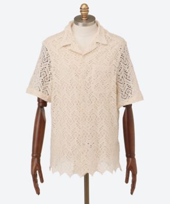 CMMN SWDN（Men）/コモンスウェーデン シャツ　Ｔｕｒｅ　Ｅｍｂｒｏｉｄｅｒｙ　Ｓｈｉｒｔ　２５Ｓ－８－Ｍ２２Ｗ６９１　
