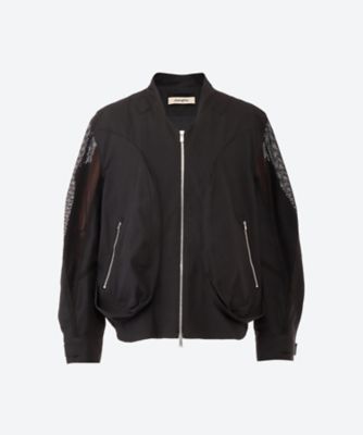 JiyongKim (Men)/ジヨンキム ジャケット　ＤＲＡＰＥＤ　ＰＯＣＫＥＴ　ＭＥＳＨ　ＳＬＥＥＶＥ　ＪＡＣＫＥＴ　２５Ｓ－１３－ＪＫ２５ＳＳＯＵ０８