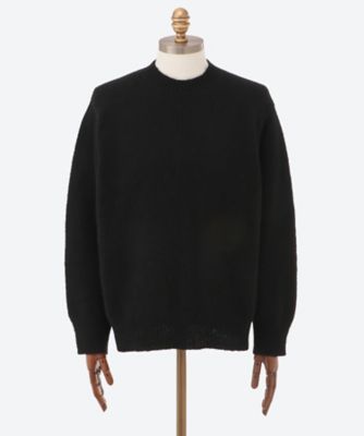 ssstein (Men)/シュタイン セーター CASHMERE/SABLE TWEED KNIT CREW NECK LS 25W―53―ST.1310 BLACK トップス【三越伊勢丹/公式】