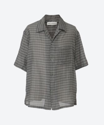 OUR LEGACY (Men)/アワーレガシー シャツ　ＨＥＵＳＥＮ　ＳＨＩＲＴ　ＳＨＯＲＴＳＬＥＥＶＥ　２５Ｓ－５４－Ｍ２２５２ＨＰ