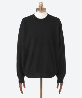 YOKE (Men)/ヨーク セーター Fine Gauge Crewneck Sweater 25W―20―YK25FW01127S BLACK トップス【三越伊勢丹/公式】