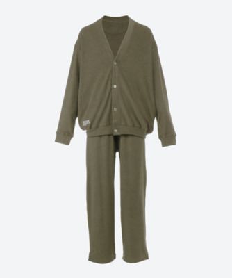 スウェット上下 UTILITY PILE CARDIGAN SET