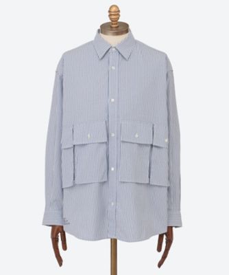 FreshService (Men)/フレッシュサービス カジュアルシャツ DRY OXFORD FLAP POCKET L/S SHIRT 25W―23―FSC253―50110B BLUE ST トップス【三越伊勢丹/公式】