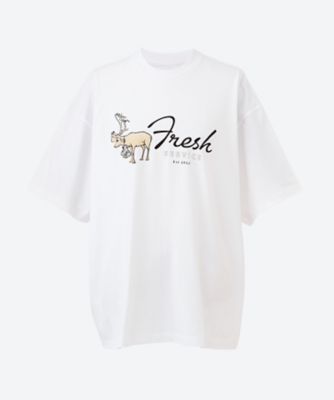 ＜FreshService (Men)＞カットソー　ＣＯＲＰＯＲＡＴＥ　ＰＲＩＮＴＥＤ　Ｓ／Ｓ　ＴＥＥ　“ＣＡＲＩＢＯＵ”　２５Ｗ―３０―ＦＳＣ２５３―７００１６