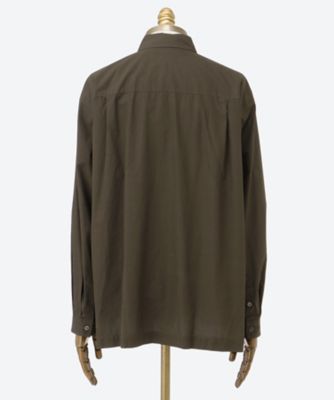 シャツ SHRINK COTTON LAWN WIDE SHIRT