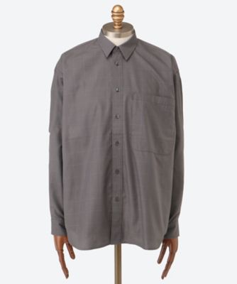 DAIWA PIER39 (Men)/ダイワ ピア39 シャツ TECH REGULAR COLLAR SHIRT L/S GLEN CHECK 25W―7―BE―82025W GRAY トップス【三越伊勢丹/公式】