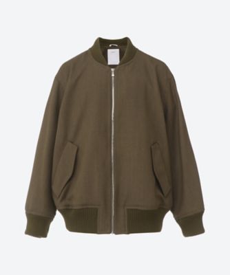 【送料無料】OVERCOAT (Men)/オーバーコート ブルゾン MA―1 BOMBER JACKET IN WOOL SERGE 25W―10―F25J040―NKHT Khaki コート・ジャケット【三越伊勢丹/公式】