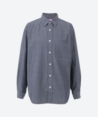 THE NORTH FACE PURPLE LABEL (Men)/ザ・ノース・フェイス パープルレーベル カジュアルシャツ Regular Collar Chambray Field Shirt 25W―15―N25FG061 Indigo 【三越伊勢丹/公式】