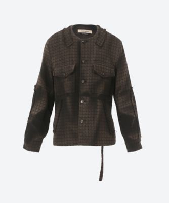 ジャケット・アウター collarless cocoon jacket FREAK'S STORE｜Garments Dyed Chino Zip Blouson/ガーメント
