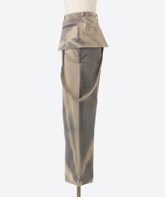 JiyongKim SUN-BLEACHED TROUSER ジョンキム　パンツ Sun-Bleached Double Knee Trousers in Black – SVRN
