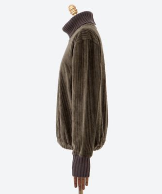 GABRIELA COLL GARMENTS ガブリエラ コール ガーメンツ 20AW KNITTED HOODED フーデッドリブニットセーター  ブラウン S GABRIELA COLL GARMENTS | ガブリエラ・コール・ガーメンツ 公式通販