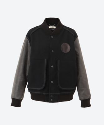 【送料無料】JiyongKim（Men）/ジヨンキム ブルゾン SUN-BLEACHED WOOL VARSITY JACKET 25W-9-JK25AWOU16 BLACK コート・ジャケット【三越伊勢丹/公式】