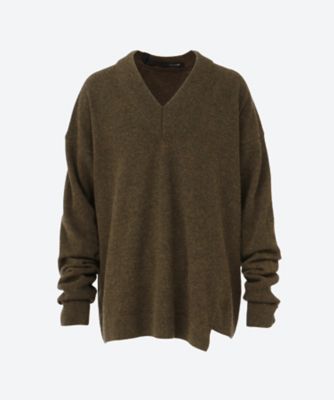 MARINA YEE (Men)/マリナイー ニット V-neck wool jumper 11-25W-KANE-FW-0099 660forest トップス【三越伊勢丹/公式】