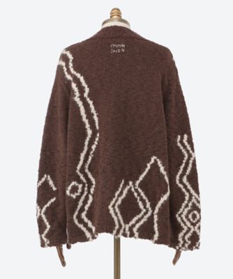 kotora_173③ Chaos(カオス)｜シエラウールロングニットカーディガン/グレージュ の