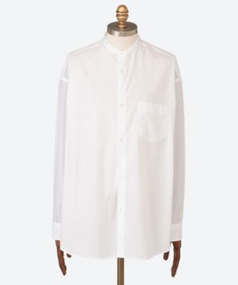 シャツ Broad L／S Oversized Band Collar