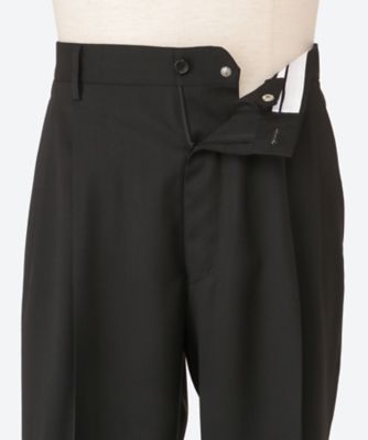 パンツ Melange Herringbone Pleated
