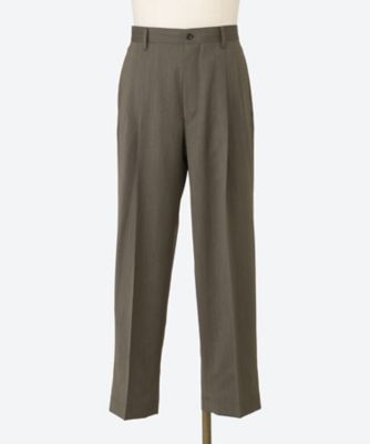 パンツ Melange Herringbone Pleated