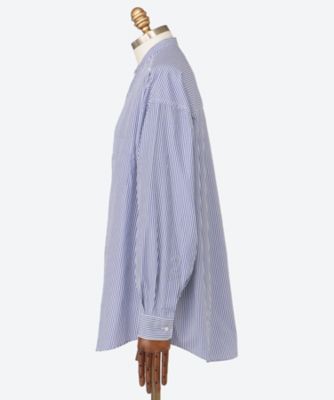 シャツ Broad Stripe L／S Oversized Band