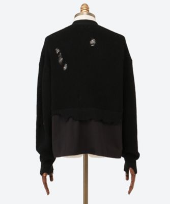 カーディガン Destroyed Knit Cardigan 26S