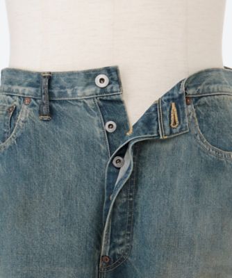 パンツ No．37 Washed Wide Denim Pants