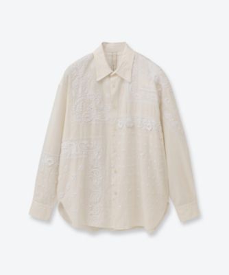 BATONER バトナー ローゲージフリンジマフラー  アイボリー F BATONER FRINGE MUFFLER LONG バトナー ローゲージフリンジマフラー