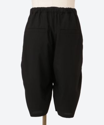 新春50%オフ即購入可！珍品！ブラックグラマー♥︎ショール定価¥25万☆少々難有 パンツ NO．330 SUMMER WOOL DRAPED SHORT