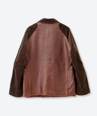 ジャケット Combination leather jacket