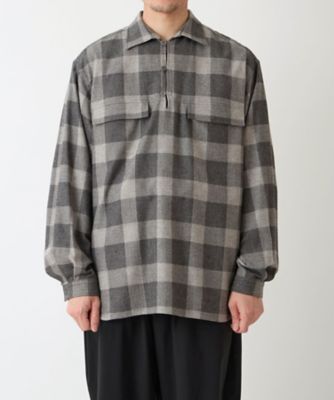 SARTO プルオーバーシャツ サルト SARTO コットン リネン インディゴ エンブロイダリー