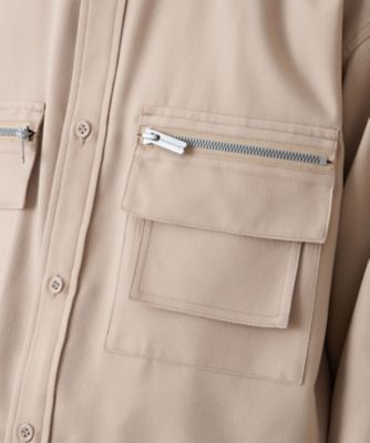 シャツ BAND COLLAR MULTI POCKET SHIRT