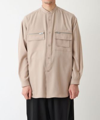 シャツ BAND COLLAR MULTI POCKET