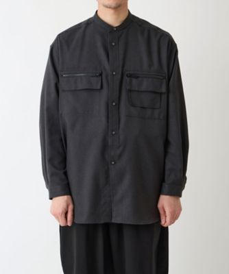 シャツ BAND COLLAR MULTI POCKET SHIRT