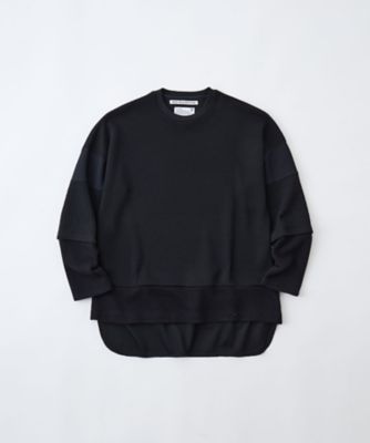 Tシャツ・カットソー ^LEATHERY^ Strap unbalanced layered long sleeve IVORY LRTS51 Maison MIHARA YASUHIRO ONLINE STORE（ミハラヤスヒロ