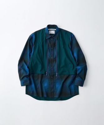 シャツ OMBRE CHECK MID GUSSET SLEEVE 