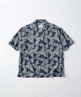 ＜White Mountaineering＞シャツ　ＢＯＴＡＮＩＣＡＬ　ＰＡＴＴＥＲＮ　ＯＰＥＮ　ＣＯＬＬＡＲ　ＳＨＩＲＴ　ＷＭ２６７１１１５